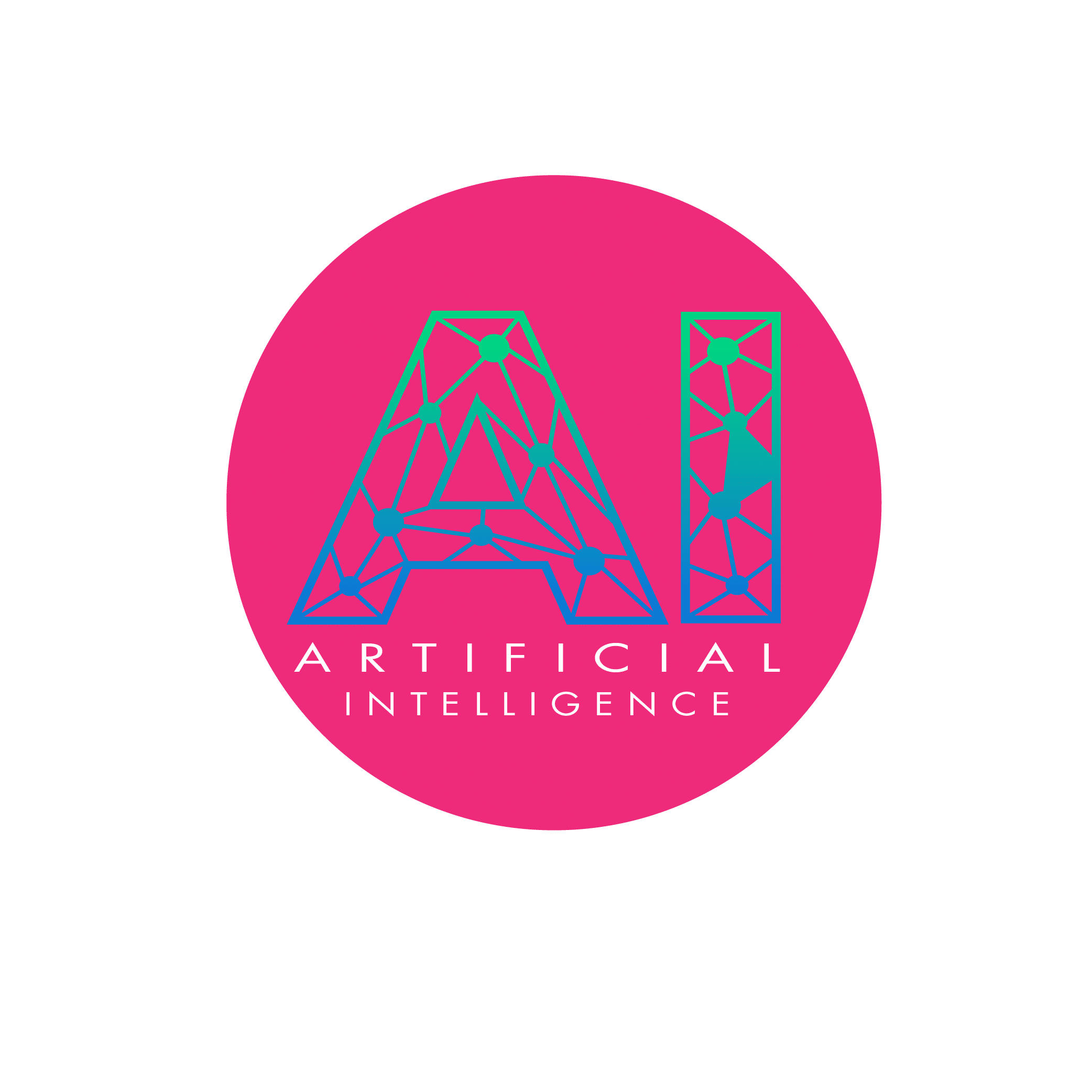 Ai letter logo wit